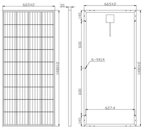 160 Watt Poly/Mono Solar Panel - Customized Size and Specs Option