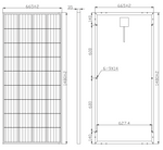160 Watt Mono Solar Panel - Customized Size and Specs Option