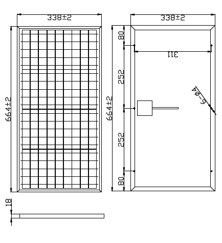 30 Watt Poly/Mono Solar Panel - Customized Size and Specs Option