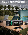 224Wh Portable Power Station, 2-IN-1 Outdoor Generator and Car Jump Starter, Lithium Battery Backup with 120W AC Outlet, PD100W