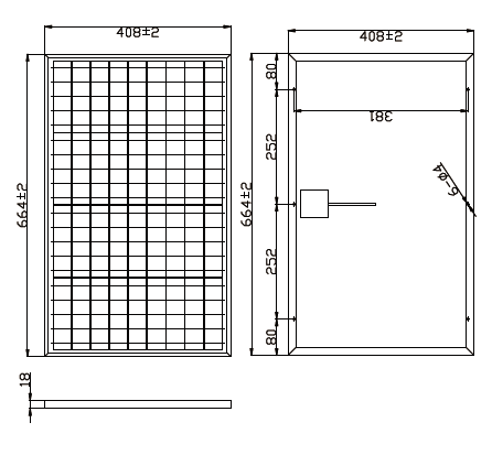 40 Watt Poly/Mono Solar Panel - Customized Size and Specs Option