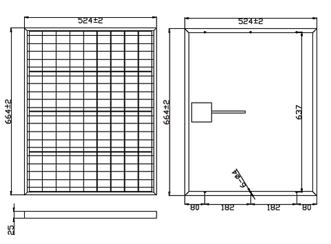 50 Watt Poly/Mono Solar Panel - Customized Size and Specs Option