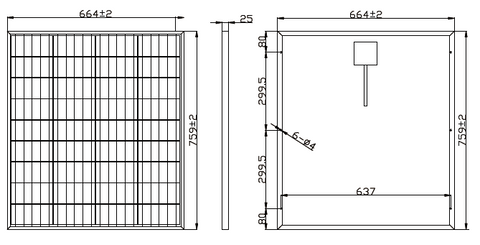80 Watt Poly/Mono Solar Panel - Customized Size and Specs Option